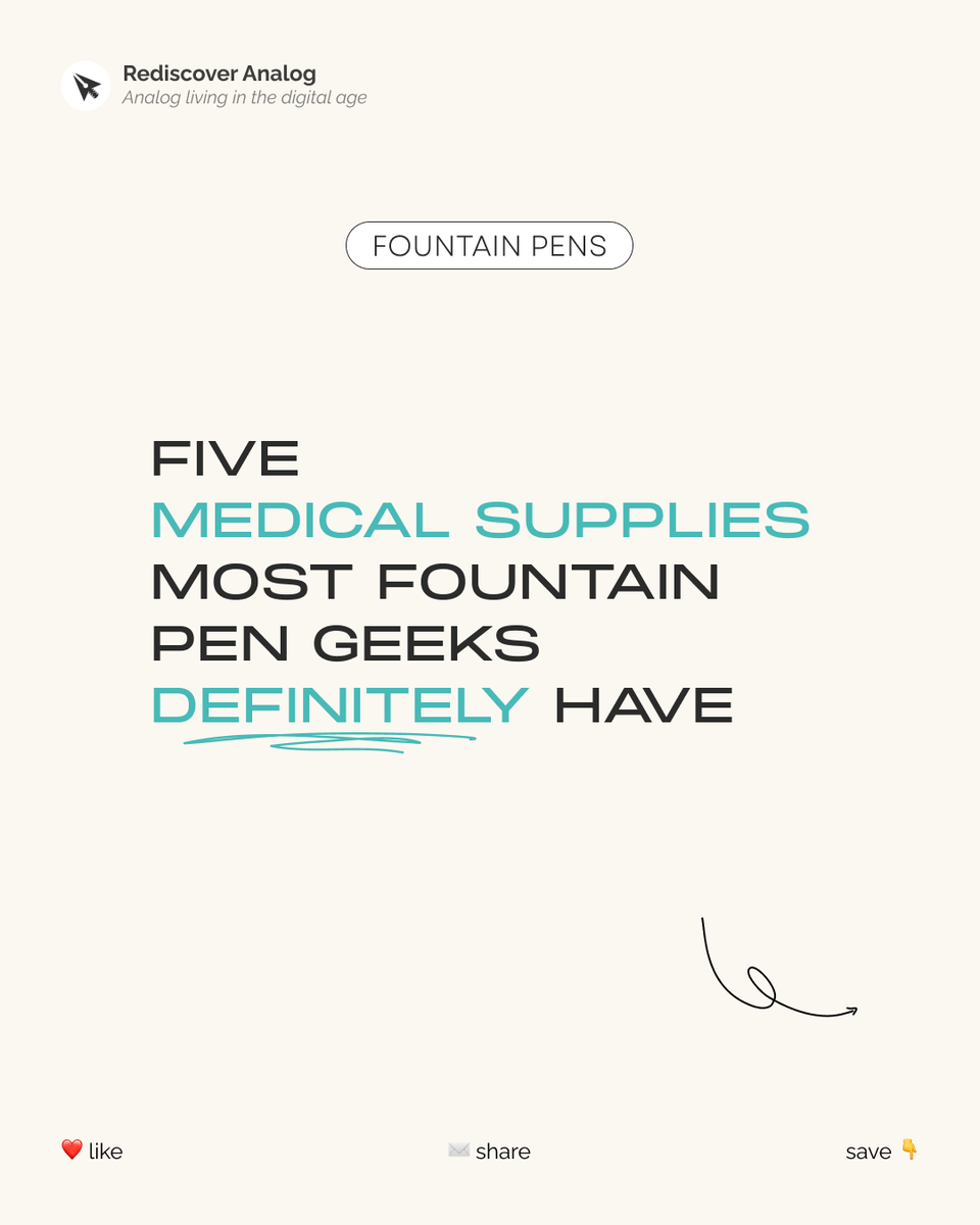withJestine's tweet photo. Five medical supplies most fountain pen geeks have https://t.co/0Qr8eCpFwP