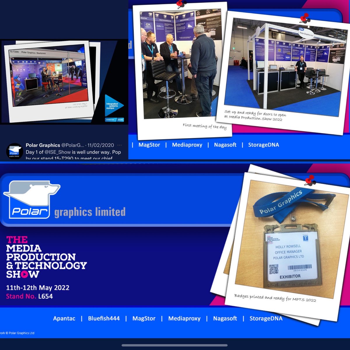 PolarGraphics's tweet photo. Wow, it was a long two years...ISE 2020 was the last show for Polar in Amsterdam (top left polaroid snap), it was good for the team to be back face-to-face finally at
@mediaprodshow 2022
#PolaroidIt #PolaroidSnaps #PolarPolaroid #ExhibitionSnaps #MPTS2022 #PolarGraphics https://t.co/c5j6gAMDto