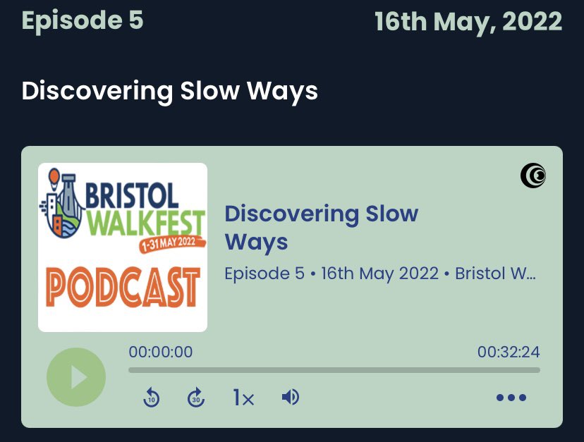 Pom_pom10's tweet image. The latest episode of @briswalkfest podcast is all about @SlowWaysUK. Saira Niazi @livinglon tells all about it &amp;amp; how to get involved. Then come on a SlowWays walk out of Bristol along the @Fromevalley meeting Jean who makes the stunning garden @snuffmills bristol-walkfest-podcast.captivate.fm