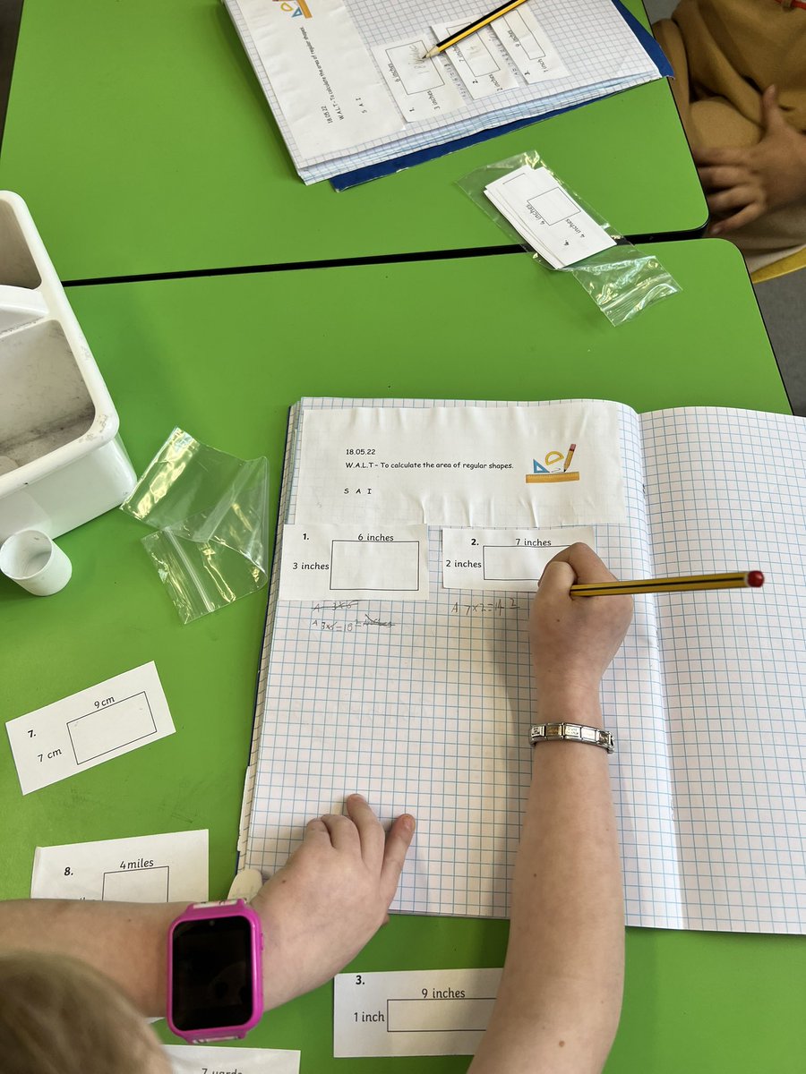 TerraceRoad's tweet photo. #TRPhedgehogs have blown Miss Tyler’s socks off today with their resilience in Numeracy. We were finding the area of regular shapes. Da iawn! #TRPmath https://t.co/QXJQiZMLGa