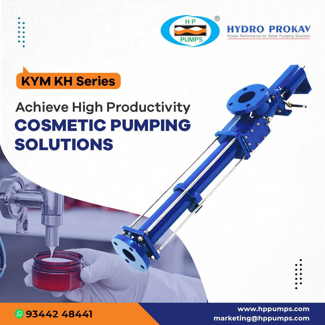 HydroProkav's tweet photo. KYM KH Series delivers great performance and pumping efficiency in transferring cosmetic products. 

To know more - https://t.co/hC8CTDqMgC

#industrialpumps #pumpindustry #pumpsolutions #progressivecavity #DisplacementPumps #cosmeticindustry #KYMKHseries #khseries #hppumps https://t.co/uq3ru55YWE