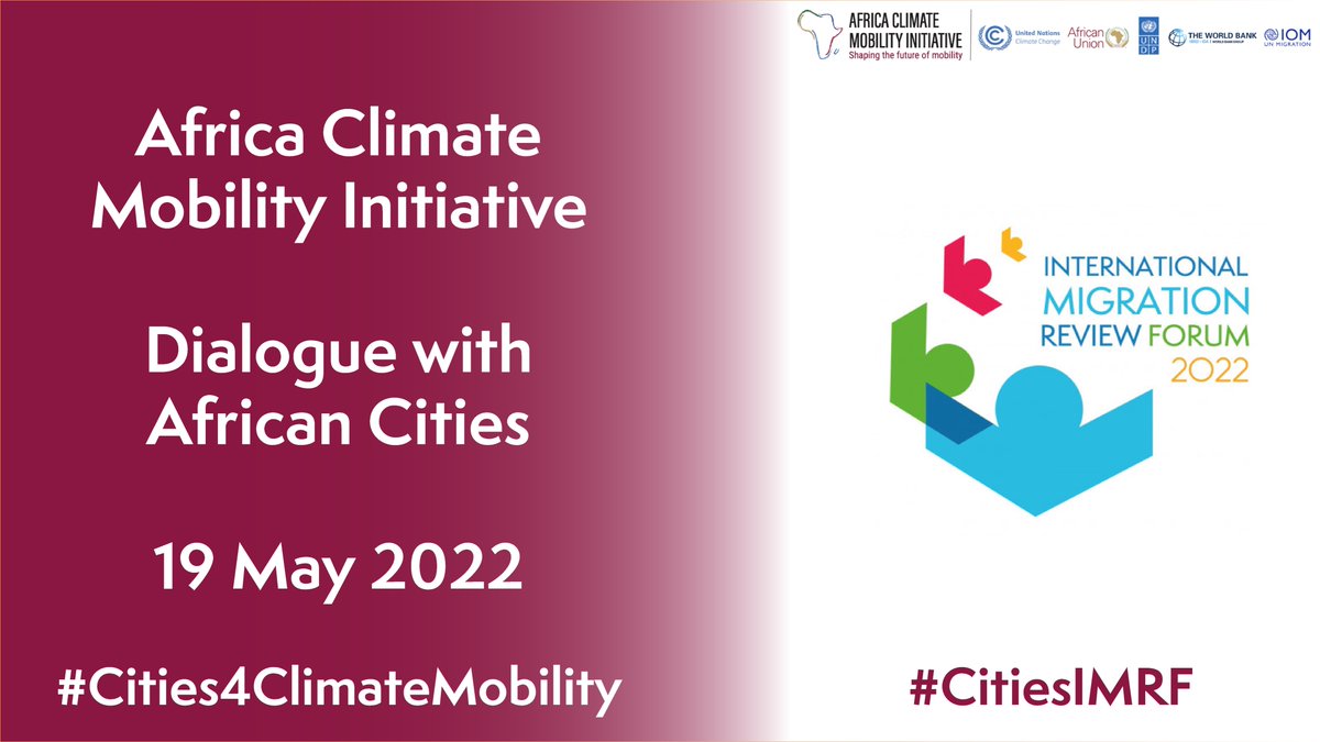 ACMI_Africa's tweet photo. Tomorrow @ACMI_Africa & @MayorsMigration welcomes African & global city representatives, experts & practitioners to a #ClimateMobility cities dialogue.
The group will discuss the first steps toward establishing the ACMI Cities Forum.
#Cities4ClimateMobility #CitiesIMRF https://t.co/VbjlGNWFy3