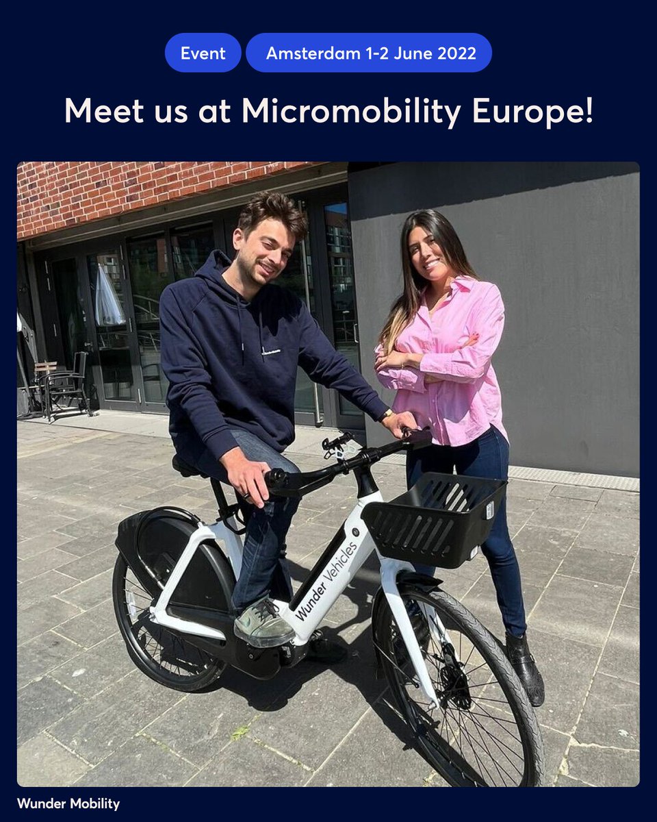 Wunder Mobility (@wundermobility) on Twitter photo Did you know that Amsterdam is the world’s capital for bike riding 🚴? Come and meet us here for a celebration of #micromobility and all the opportunities it presents, at the <a href="/MicromobilityCo/">Micromobility</a> Europe conference from 1st-2nd June 2022. Did you know that Amsterdam is the world’s capital for bike riding 🚴? Come and meet us here for a celebration of #micromobility and all the opportunities it presents, at the <a href="/MicromobilityCo/">Micromobility</a> Europe conference from 1st-2nd June 2022.