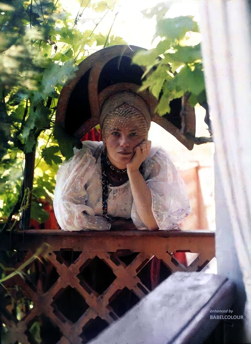 BabelColour (@stuarthumphryes) on Twitter photo Travel back to 1910 with a glimpse of pre-Revolutionary Russia in colour. I have enhanced this autochrome of Sophia Kozakova, taken by Peter Vedenisov 112 years ago. It is original colour (not colourised). Travel back to 1910 with a glimpse of pre-Revolutionary Russia in colour. I have enhanced this autochrome of Sophia Kozakova, taken by Peter Vedenisov 112 years ago. It is original colour (not colourised).