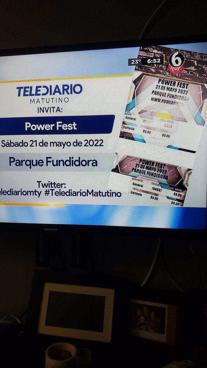 BrendizzMtzz's tweet photo. @telediariomty 
@telediariomty 
#TelediarioMatutino
Eaaaleeee
Venga Vamos 
todos al @powerfest_  2022 https://t.co/KE7ilyq3CV