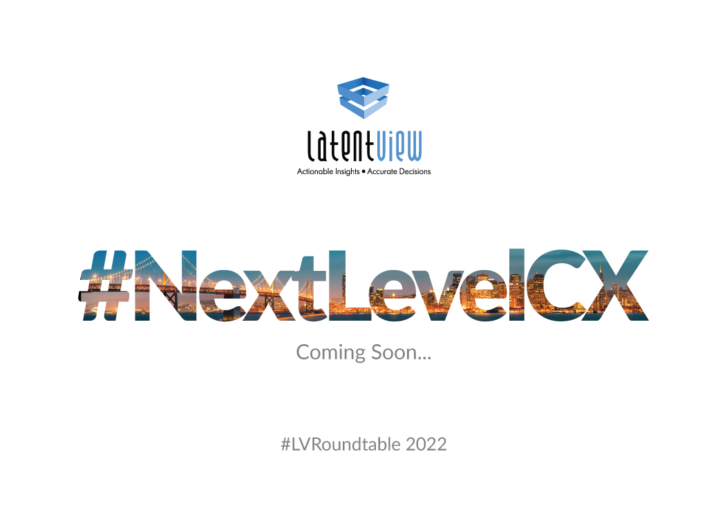 latentview's tweet photo. The most awaited @latentview event is coming back to the physical world!
#NextLevelCX https://t.co/fsOyvKjnCt