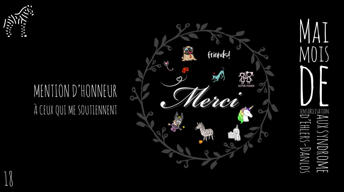 Mai, mois de sensibilisation aux syndrome d’Ehlers-Danlos (SED) #myEDSchallenge  

Jour 18: Mention d’honneur à ceux qui me soutiennent