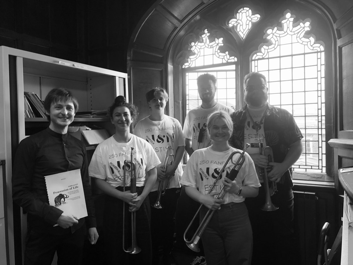 Thanks to <a href="/NYJOuk/">NYJO</a> musicians for a great performance of my fanfare “Procession of Life” for the opening of the Norfolk &amp; Norwich Festival 2022. There is a fantastic programme of events this week and next, so if you’re near Norfolk, check it out: <a href="/NNFest/">Norfolk & Norwich Festival</a>. #nnf22