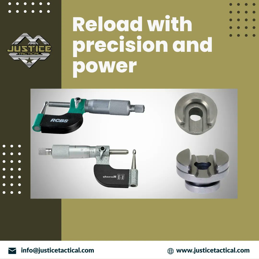 JusticeTactica2's tweet image. From reloading dies to shell holders, we have everything you need to get the job done right. So what are you waiting for? Visit our website today and see for yourself @ buff.ly/3rseooq
.
.
.
.
.
.
#reloadingtools #reloadingcomponents #reloadingaccessories #reloadingparts