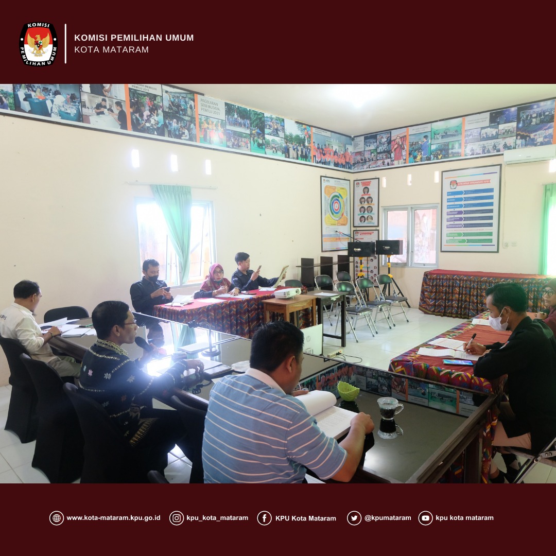 #TemanPemilih, Rabu (18/05) Bertempat di Ruang Media Center, Ketua KPU Kota Mataram, beserta Anggota KPU Kota Mataram mengadakan rapat pleno rutin mingguan.Selengkapnya bisa baca diLink berikut.....kota-mataram.kpu.go.id/berita/baca/78…

#KPUMelayani
#KPUKotaMataram
#Pemilu2024Siap