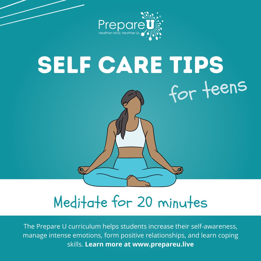 PrepareU2's tweet photo. Close your eyes and concentrate on your breath. You'll feel refreshed and ready to go!

Prepare U is observing Mental Health Awareness Month with one self care tip a day in May!
#mentalhealthawareness #teenmentalhealth #socialemotionallearning #socialemotionalskills https://t.co/cSDcteKjFu