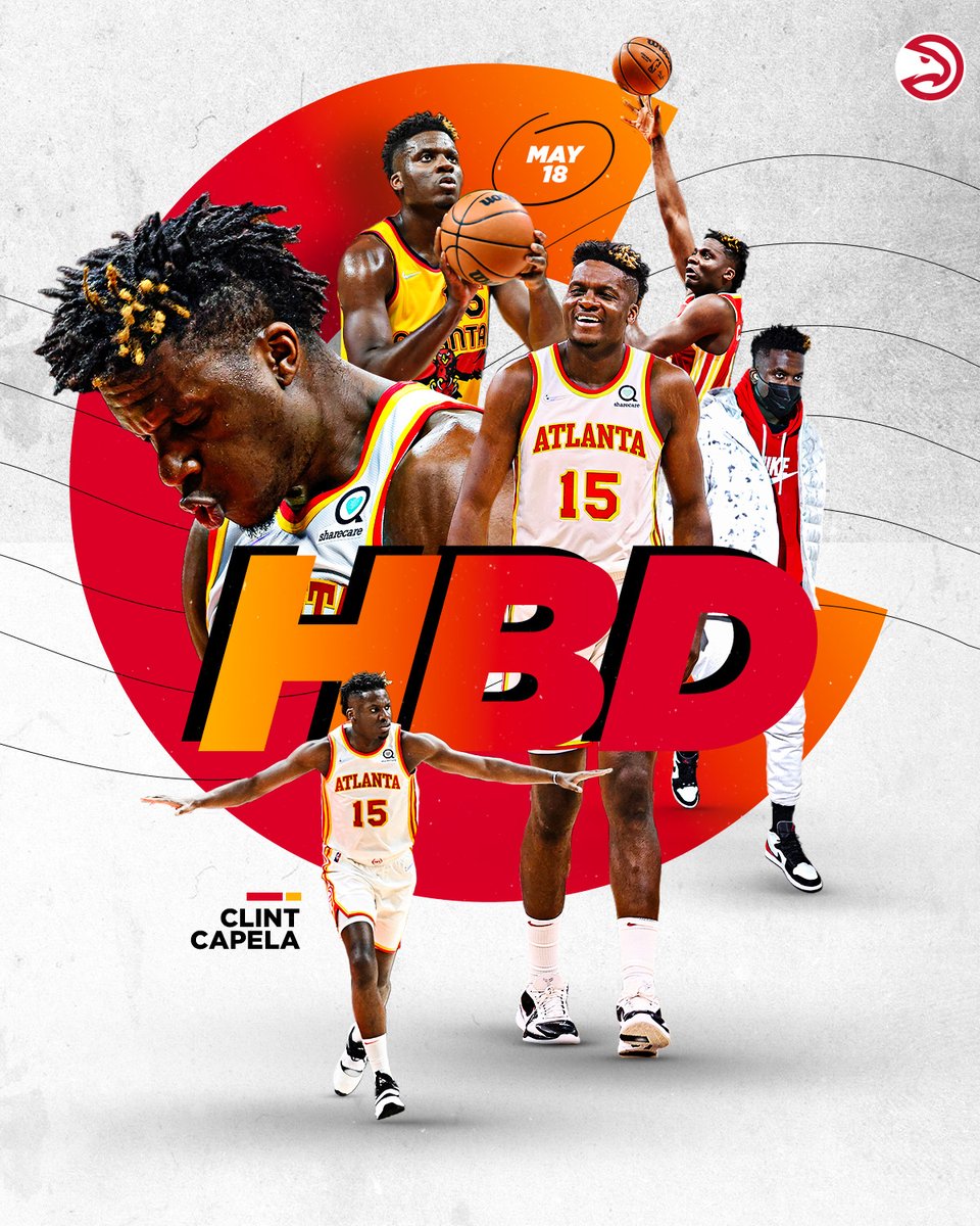 ATLHawks's tweet photo. Happy Birthday @CapelaClint!! 🥳 https://t.co/V14rMtu2Uy