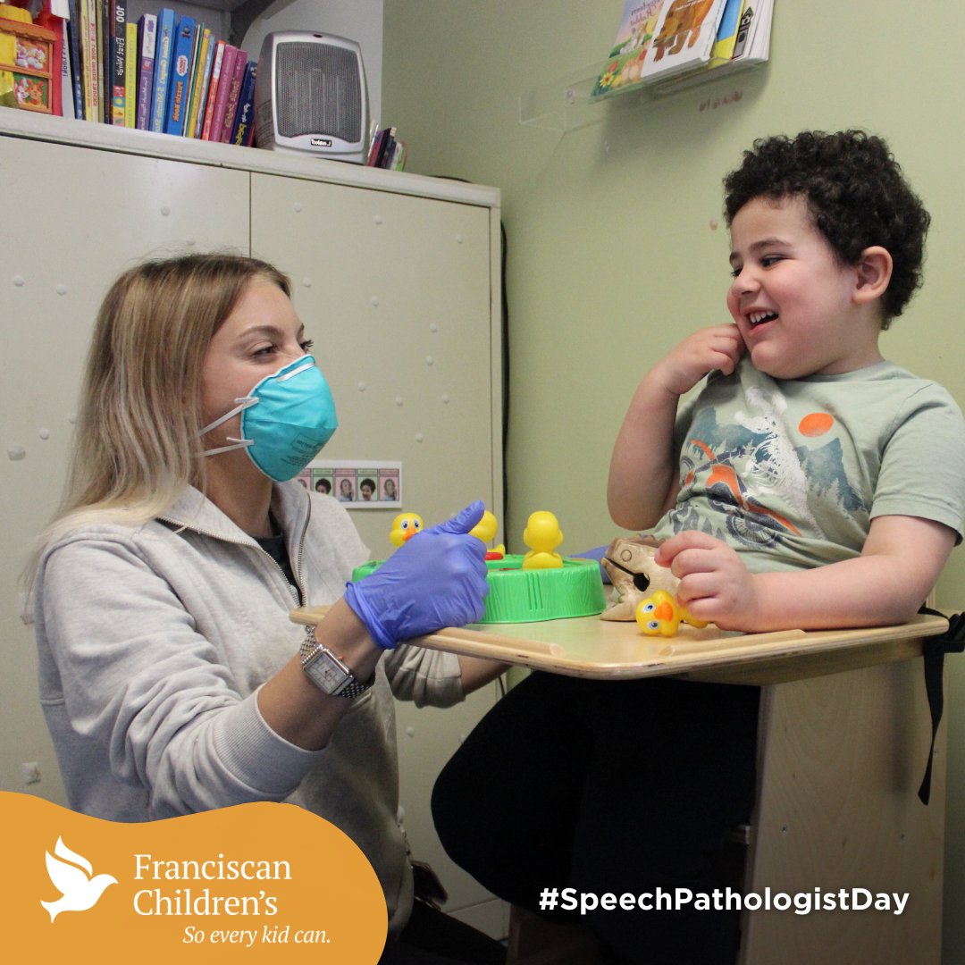 FranciscanHFC's tweet photo. It is #SpeechPathologistDay and #BetterSpeechandHearingMonth! The SLPs at #FranciscanChildrens are creative, hardworking individuals who are passionate about providing speech-language and hearing services to patients in need, #SoEveryKidCan! #PediatricHospital #SpeechPathologist https://t.co/LXuUASNWES