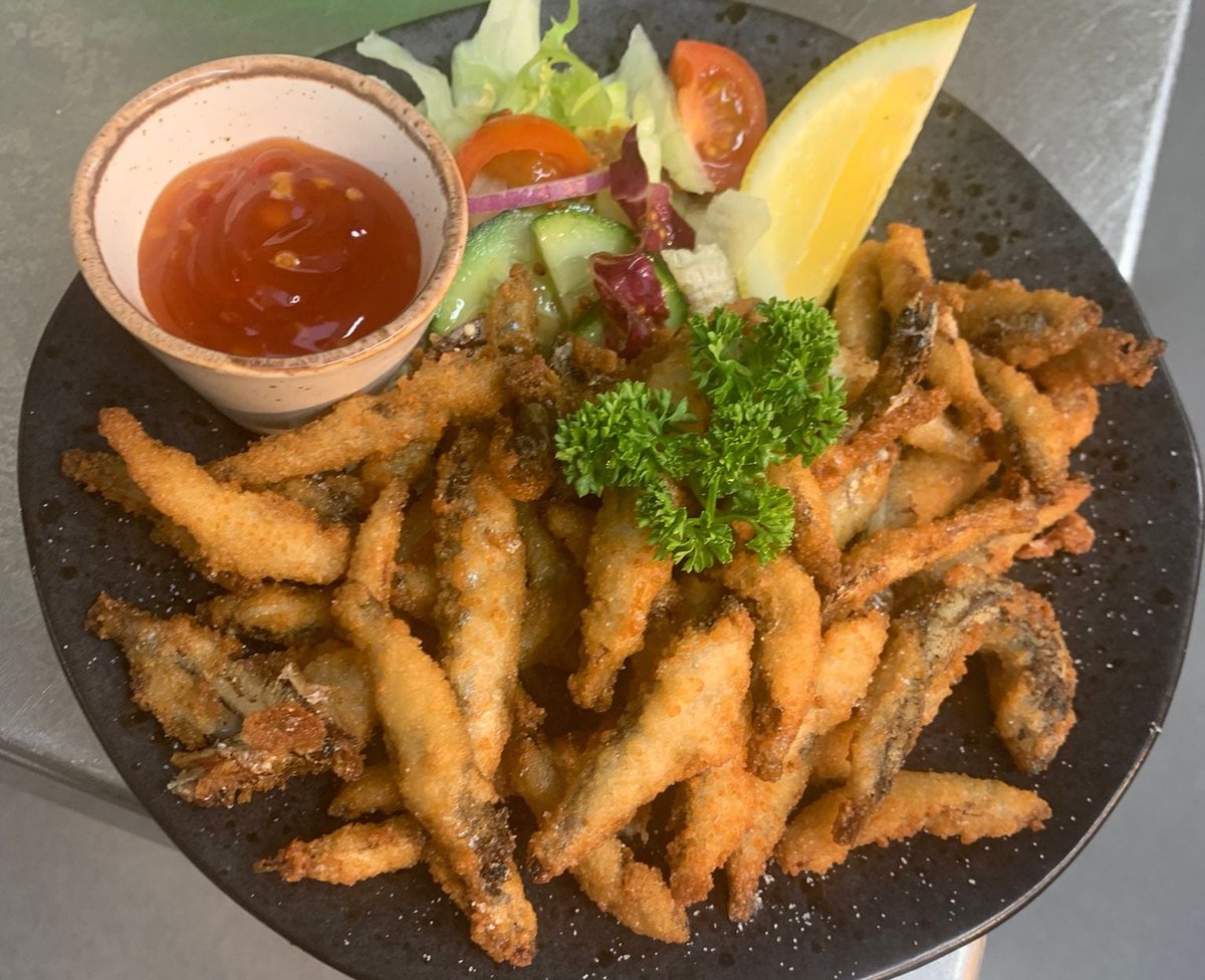 The Breaded Whitebait with sweet chilli sauce &amp; salad is one of our popular starters.

#lyddington #uppingham #rutland #rutlandwater #stamford #kettering #corby #oakham #lincolnshire #northamptonshire #leicestershire #midlands #marquessofexeter