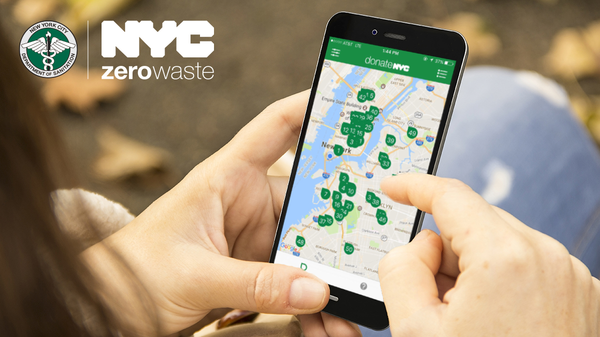 Find a place to donate your goods with the <a href="/donateNYC/">donateNYC</a> directory - check out on.nyc.gov/donatedirectory or download the #donateNYC app.