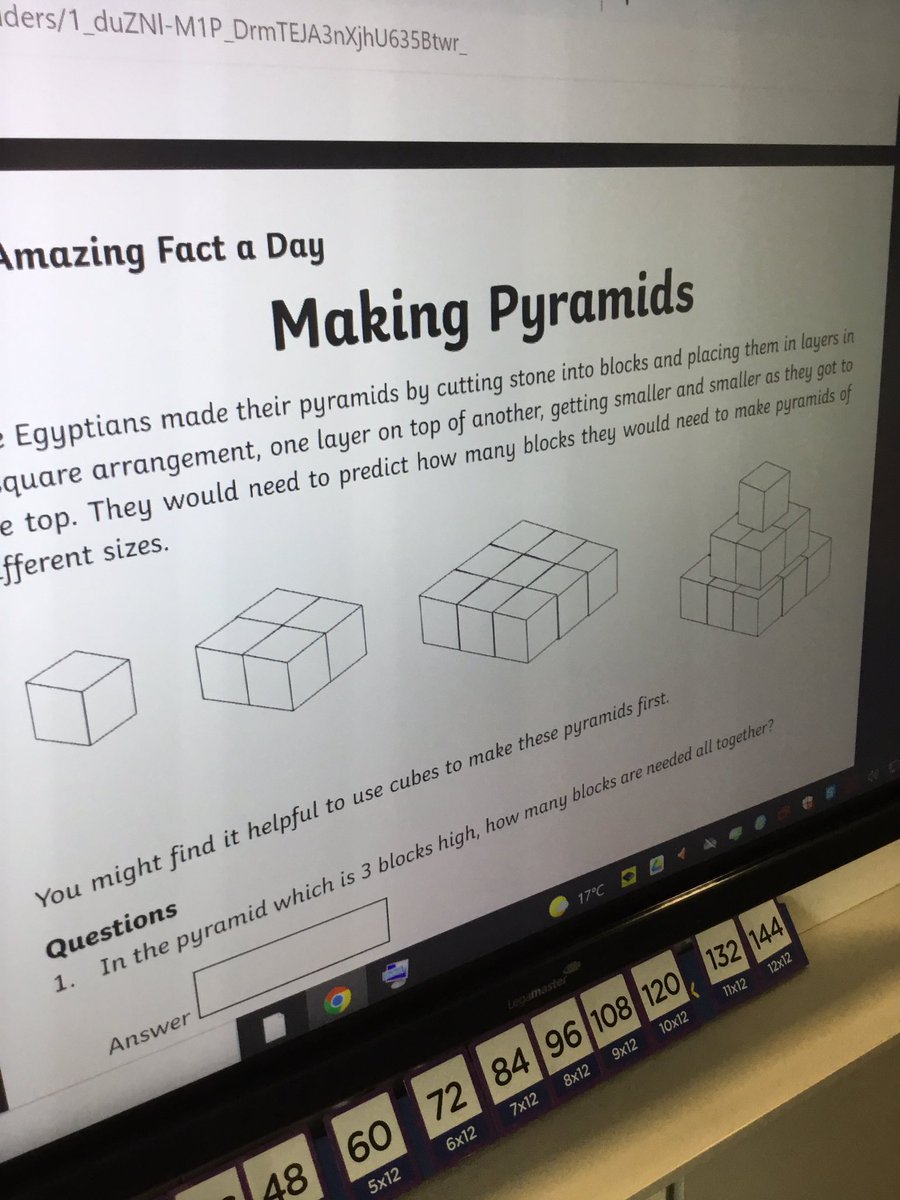 TGPS_NorthLincs's tweet photo. Year 6 children investigated how many blocks are needed to build a pyramid.
#tgpsyear6 #tgpsmaths #year6maths #year6 #NationalNumeracyDay https://t.co/5NRDhrpbMg