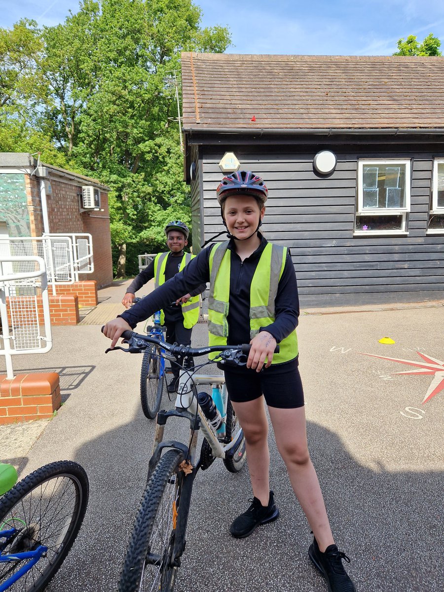 Bikeability for Year 5 today 😀