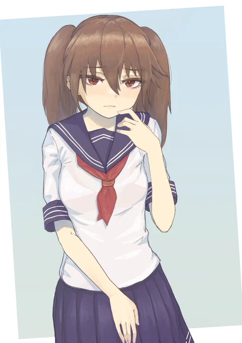龍驤ちゃん、セーラー服も着て…… 