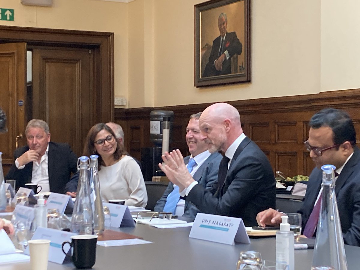 UKIBC's tweet photo. Our second roundtable of the day is with innovative IT companies led by UKIBC’s @KevinUKIBC @Megmelder and @techUK with Minister @KTRTRS.

Telangana has a vibrant IT sector and great scope for 🇬🇧 🇮🇳 collaboration in the state in #digital #healthtech #AI #cybersecurity and more. https://t.co/yzhXs9tUKg