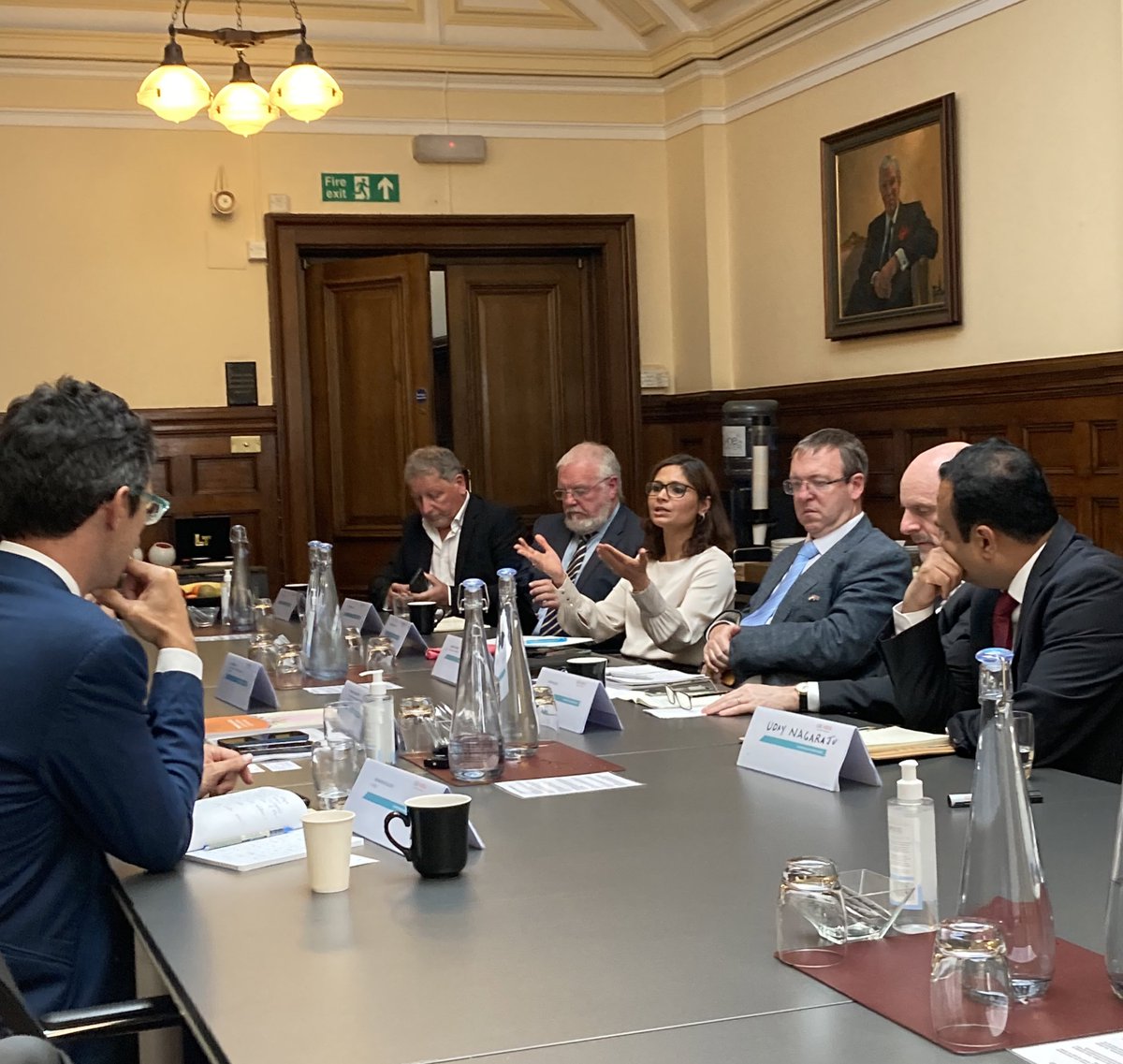 UKIBC's tweet photo. Our second roundtable of the day is with innovative IT companies led by UKIBC’s @KevinUKIBC @Megmelder and @techUK with Minister @KTRTRS.

Telangana has a vibrant IT sector and great scope for 🇬🇧 🇮🇳 collaboration in the state in #digital #healthtech #AI #cybersecurity and more. https://t.co/yzhXs9tUKg