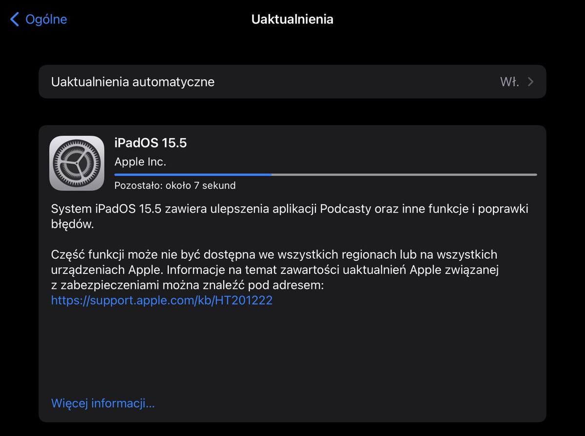 AdrianMatyasik's tweet photo. Jedziemy 🤓 #iOS155 #iPadOS155 https://t.co/fCc0P7gtKV