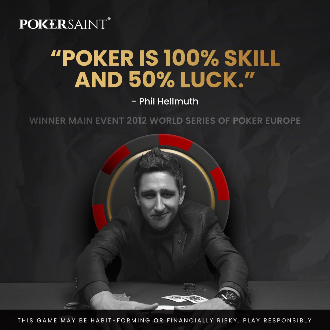 PokerSaintClub's tweet photo. Itβs not about sheer luck but itβs also about the skills that you develop. You got to trust the professionals here!!
#pokersaint #learnfromapro #onlinepoker #pokergame #onlinecardgame #facts https://t.co/R6c6utELR6