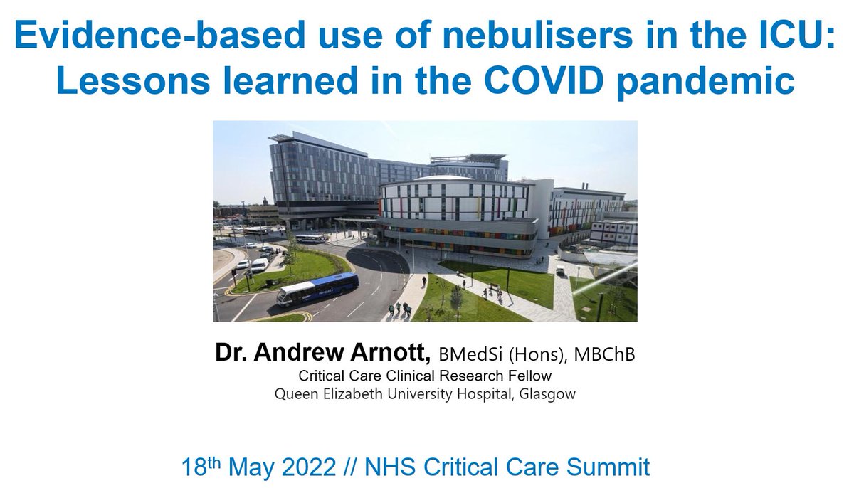 drandrewarnott's tweet photo. Great to speak at the NHS Critical Care Summit today about nebuliser usage In ICU! @Convenzis_Group @Aerogen https://t.co/rvVH89w9GW