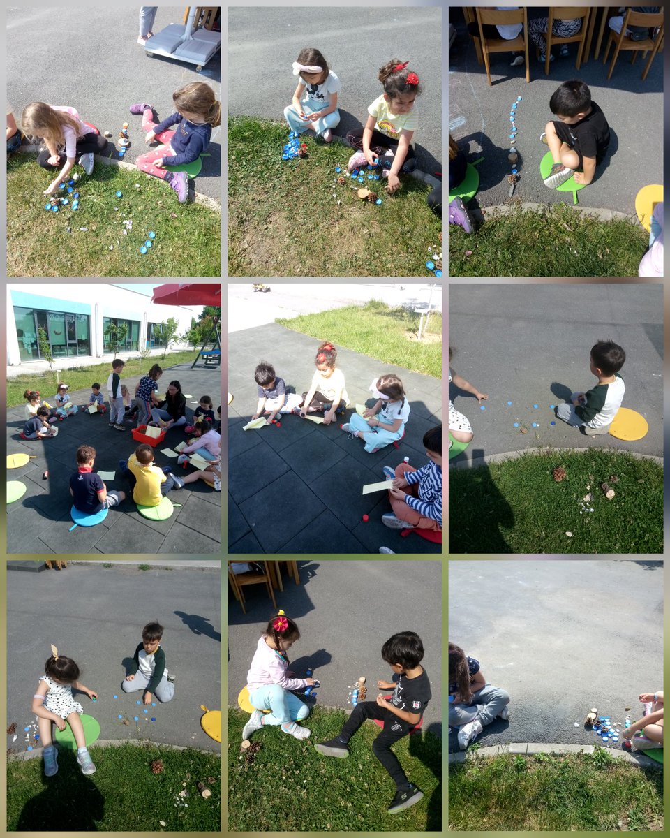 Geri dönüşüm malzemelerinden doğada sanat… Örüntü, resim ve mandala çalışmalarımız.🎈🎈🎈
 #BKOkulÖncesi #OkulDışarıdaGünü #OutdoorClassroomDay @mduranoznacar <a href="/tugbaozdinc/">Tuğba Özdinç Kater</a> <a href="/ErkenCocukluk/">Hale Güneş</a> <a href="/BkOmerli/">BK Ömerli Kampüsü</a> <a href="/svmbyrktr/">Sevim Bilgin</a>