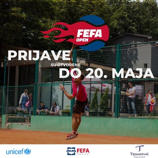 FakultetFEFA's tweet photo. Uz podršku @unicefsrbija,  FEFA studenti  organizovaće tradicionalni humanitarni turnir #FEFAopen 4. i 5. juna, na terenima Tipsarević akademije.
Sva prikupljena materijalna stredstva doniraće se u korist programa zaštite mentalnog zdravlja mladih. https://t.co/UPet6RUHSF