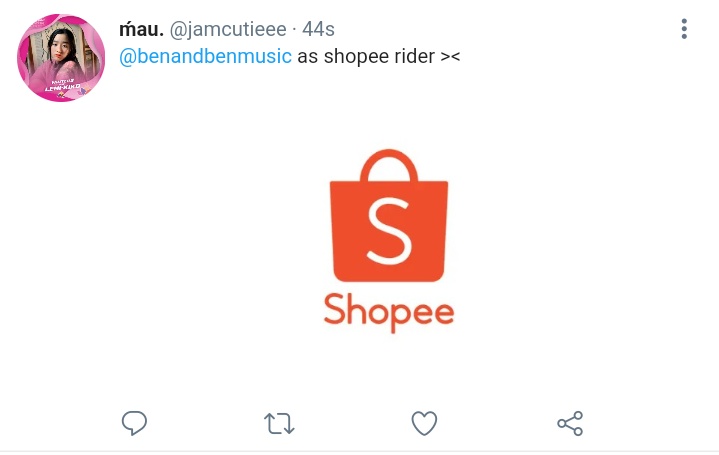 jamcutieee's tweet photo. @BenAndBenMusic as shopee riders !

disclaimer: pasintabi po sa atrops naming si l/zada hehe labyu mamsh ! https://t.co/uIidbX2Svq