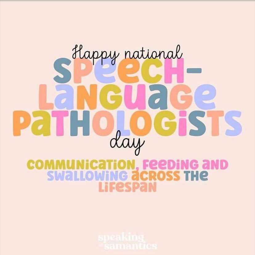 BrookeKeller20's tweet photo. Happy SLP day to all my colleagues! https://t.co/2X5xmlDoyR