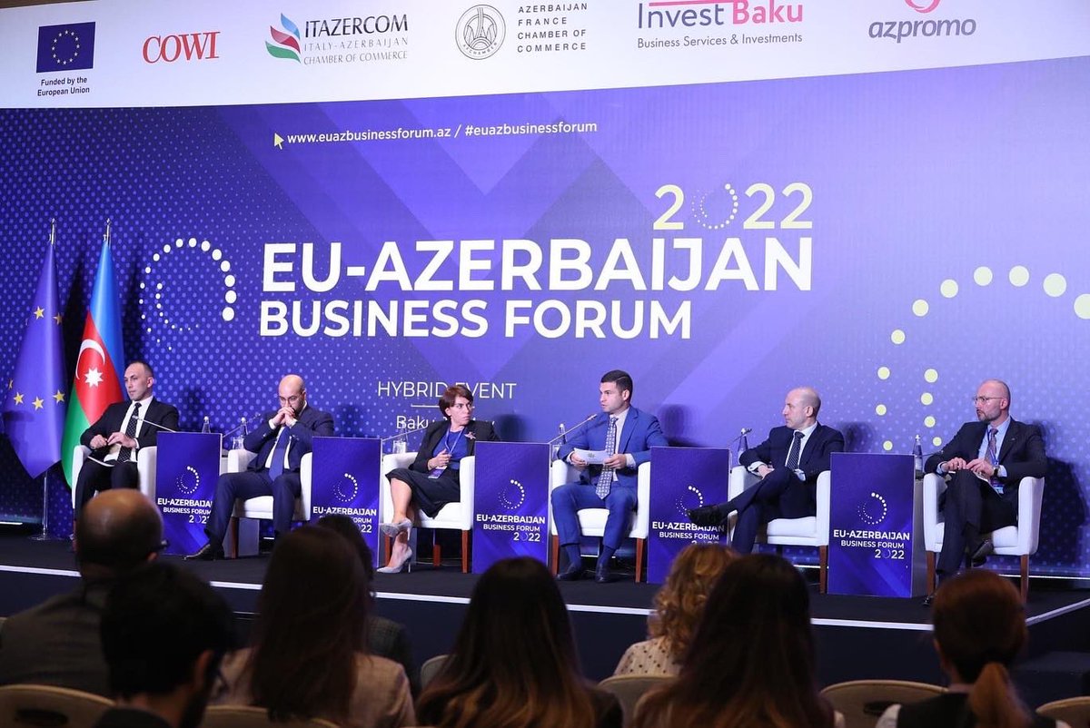 afchambercom's tweet photo. #EUAzerbaijanBusinessForum2022 completed the official part with very interesting and lively panel discussion, "Access to Finance and Other Opportunities” , moderating by Teyba Guliyeva @afchambercom.
#EUAzerbaijanBusinessForum #EU4Azerbaijan #opportunitiesforinvestors #afchamber https://t.co/eTvrwyuLAO