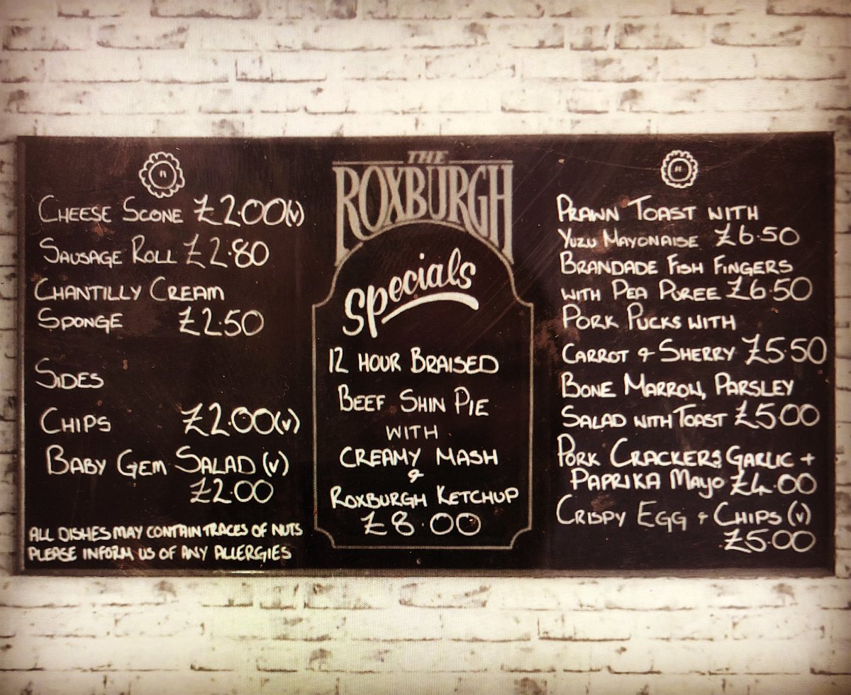 The_Roxburgh's tweet photo. The very first Roxburgh menu 

#relic #antique #Mondaynememories 
#theoldgang #pottsy #ralphmalph #thefonz https://t.co/cAEWUEeOHX