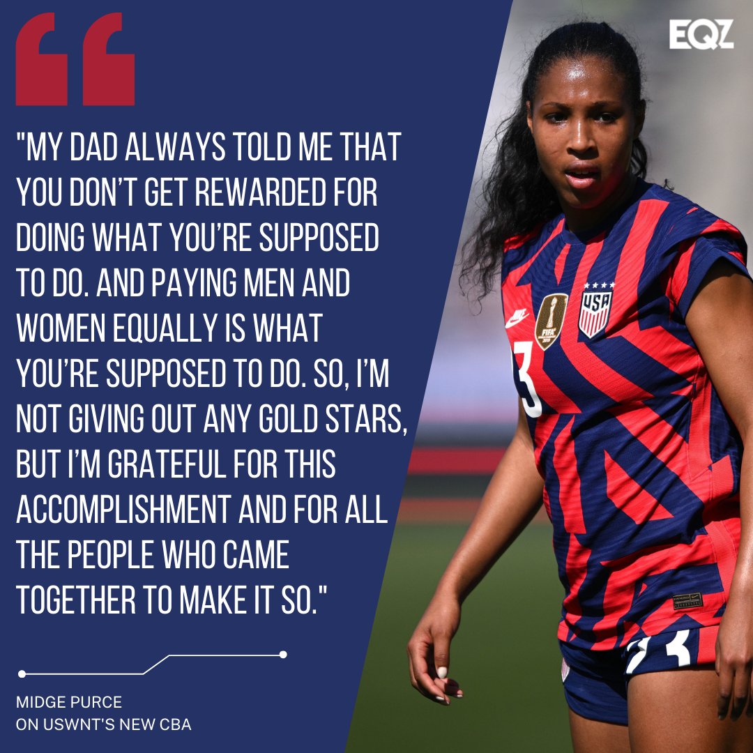 Guaranteed #USWNT contracts are gone, but with the potential for a lot more money (and equal pay w/ #USMNT). <a href="/JeffKassouf/">Jeff Kassouf</a> breaks down the numbers and pay structures alongside context and insight from <a href="/100Purcent/">Midge Purce</a>:

➡️ bit.ly/3LjoFdy