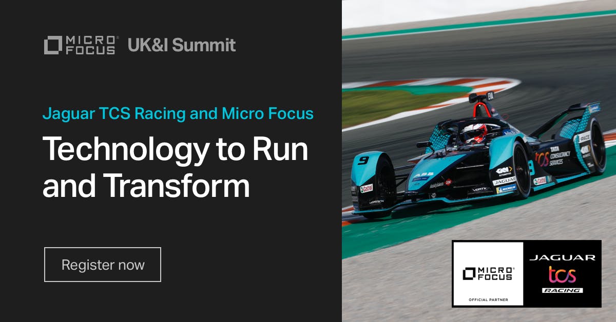 RHamilton_MF's tweet photo. Jaguar TCS Racing is a technology-centric organization at their heart. Register for Micro Focus Summit to hear directly from the technical experts at Jaguar TCS Racing about the Micro Focus software and Professional Services... #MyMicroFocus https://t.co/AaXOam2VwB https://t.co/oI5mHeqltc