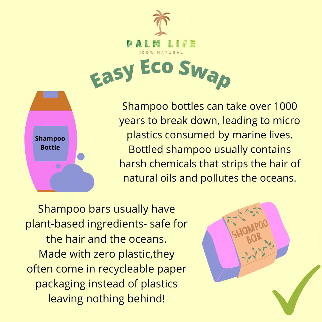 palmlifeltd's tweet photo. Simple swap, don't forget - more eco swaps means less times taking out the bin.🌍

#palmlife 🌴
#esyecoswap 
#ecotips #share #plantbased 
#sustaiableliving #ecotwitter https://t.co/dnZnvZy8tS