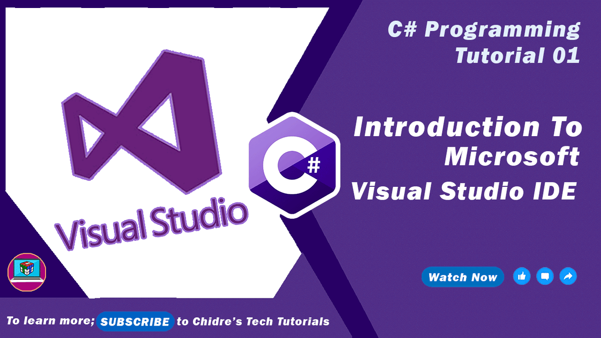 ManjunathChidre's tweet image. Let's understand What is Microsoft Visual Studio and understand Visual Studio IDE User Interface.
Watch Now: youtu.be/amJQ7Xo_awc
#ChidresTechTutorials #CSharp #CSharpTutorial #Programming #Coding #MicrosoftVisualStudio