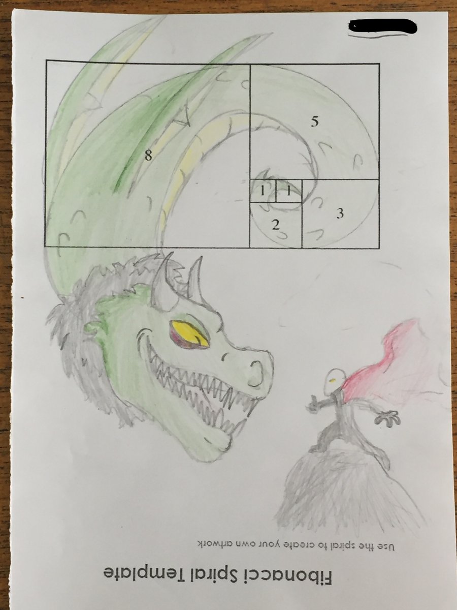 WoodmillMaths's tweet photo. The Fibonacci art work from Mrs Thomson’s 2Y class @WoodmillHigh for #NationalNumeracyDay was excellent. #WeAreWoodmill #WeLearnWeRespectWeSucceed https://t.co/HAokQNCHTa