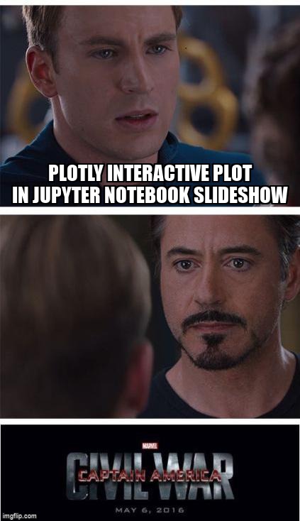 overflow_meme's tweet image. Plotly interactive plot in jupyter notebook slideshow stackoverflow.com/questions/7225… #plotlypython #python3x #jupyternotebook