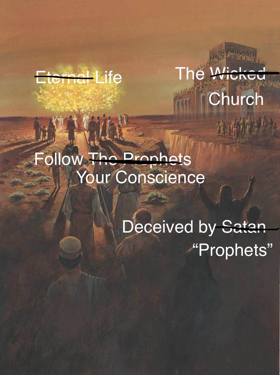 phil0sphere's tweet photo. You’ve been duped. The church is actually the great and spacious building. https://t.co/se7A18KYFZ