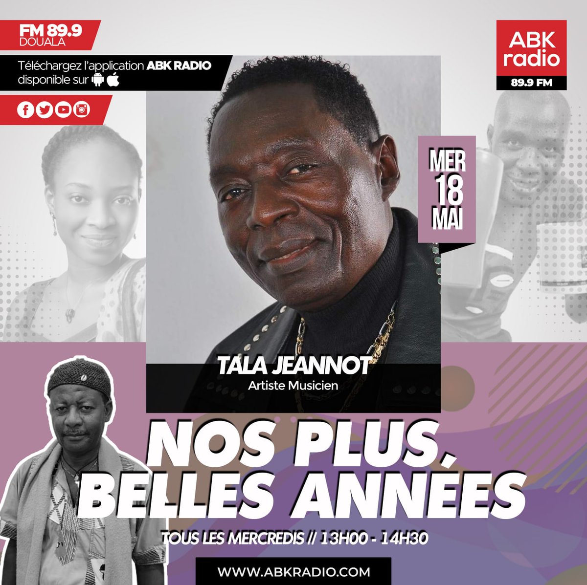 abkradiofm's tweet photo. 🔵 RDV - NOS PLUS BELLES ANNÉES
Rendez-vous dans les hauts plateaux de l'Ouest avec l'enfant Baleng TALA JEANNOT avec qui nous allons parcourir ses plus belles années dès 13H en direct sur La Fréquence Utile et Agréable.
#RDV #NPBA https://t.co/VW21SHbkpN