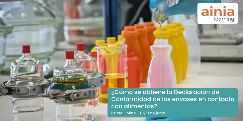 ainiatecnologia's tweet photo. Contar con la declaración de conformidad (DoC) de cada uno de los envases que utilicemos, es un requisito de los sistemas de #seguridadalimentaria.@rortunoainia de AINIA nos explica en qué consiste este documento y cómo debemos obtenerlo.https://t.co/mpCpFY9zFu
#AINIALearning https://t.co/ym1RaCUcHk