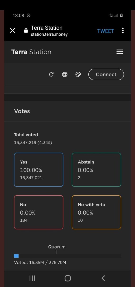 Adambtc3's tweet photo. @cz_binance He tweeted. And it started with 11 mln votes for yes to the for. 8 min in. And its at 16 million. Its rigged. Fake votes. https://t.co/wlLgcCBKCW https://t.co/KNJoO3wzc3
