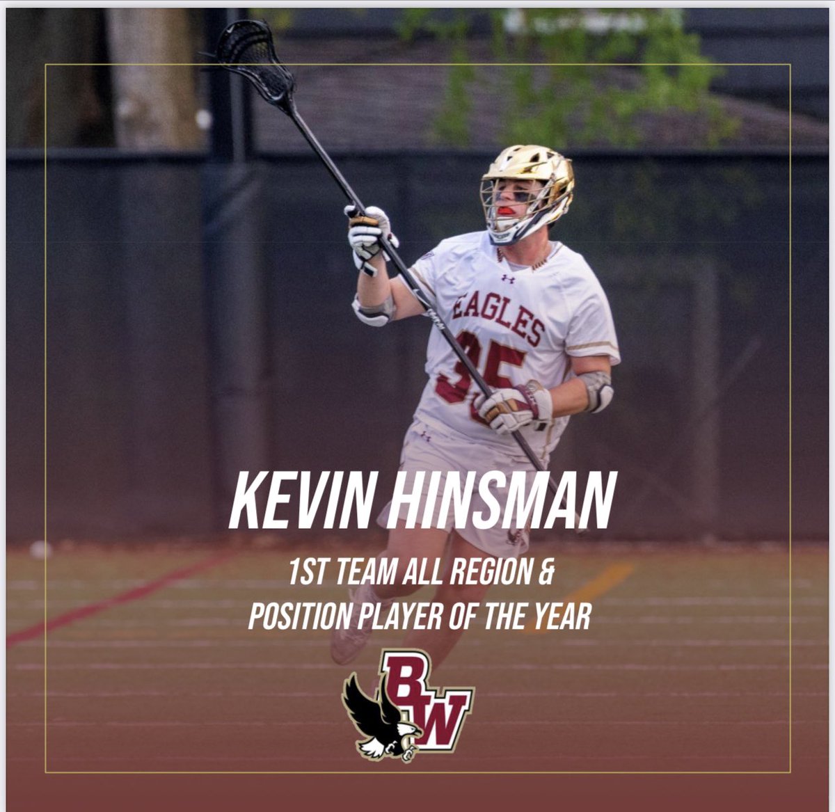BWHSlacrosse's tweet photo. Congrats to Senior Captain Kevin Hinsman #οικογένεια https://t.co/bBfuNhgxFm