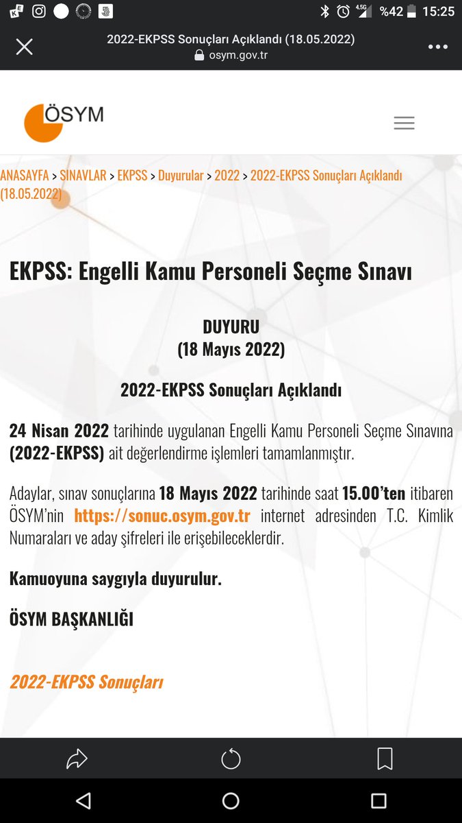 UnyeOzel's tweet photo. 2022 EKPSS Sonuçları Açıklanmıştır.  https://t.co/ATEvBf8gan

Aşağıdaki linkten sonuçlara ulaşılabilir

https://t.co/5kCdFFO0Un https://t.co/KZwTdu92yj