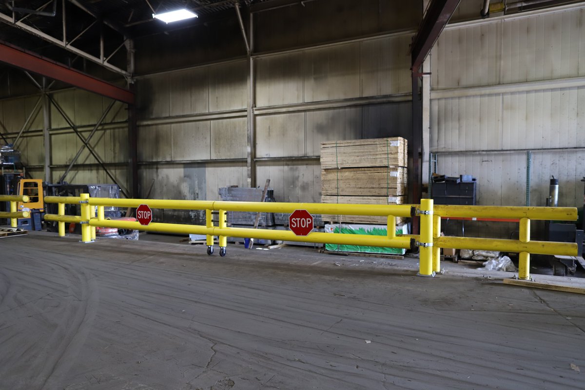 idealshield's tweet image. Ideal Shield’s Industrial Guardrail Gates offer the industry’s strongest pipe guardrail protection for temporary forklift access areas. 

Contact us today to learn more about our Guardrail Gate capabilities and how we can help with your next project!
