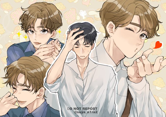 「blowing kiss male focus」 illustration images(Latest)