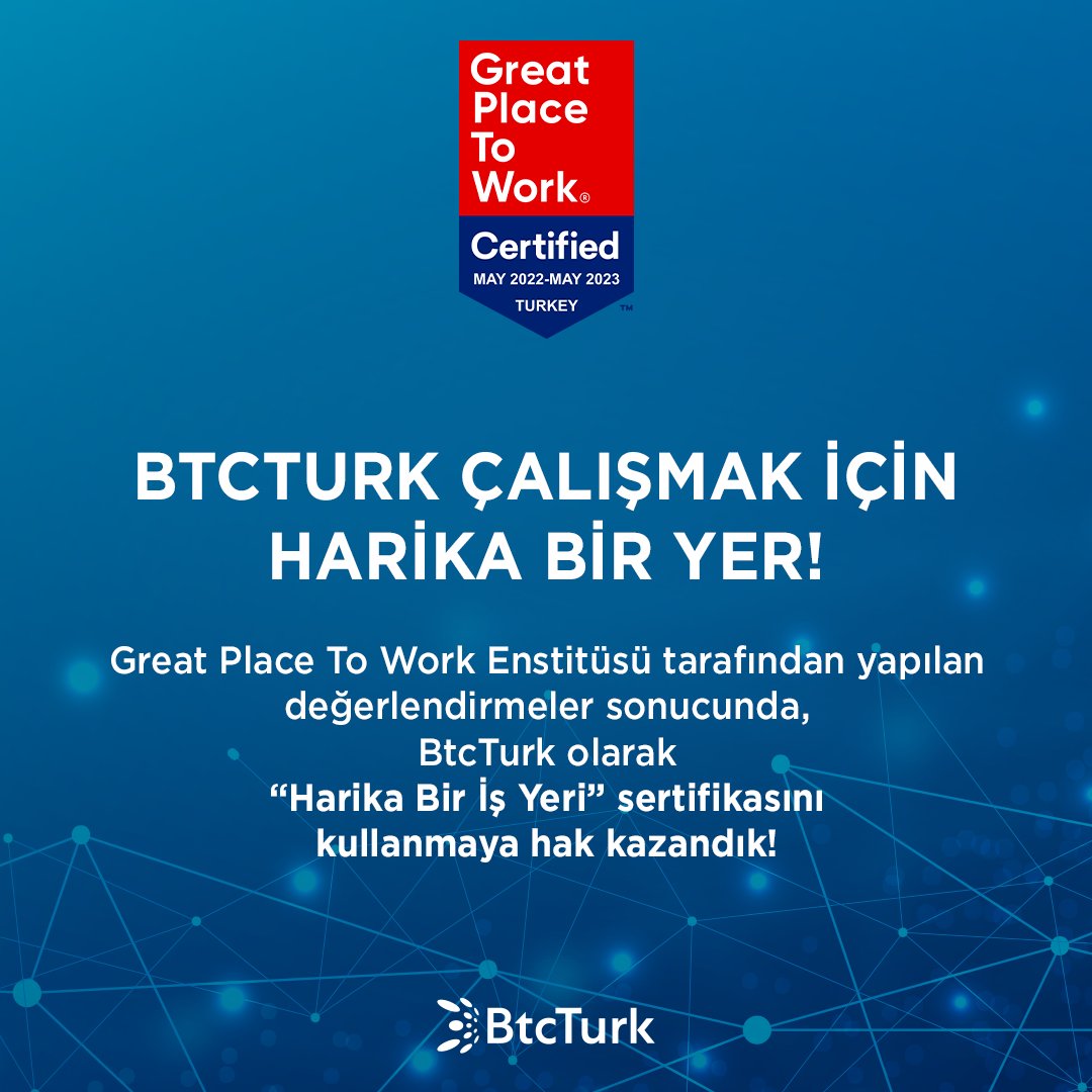#BtcTurk'te çalışmak harika! 🙌

#BtcTurkteKariyer