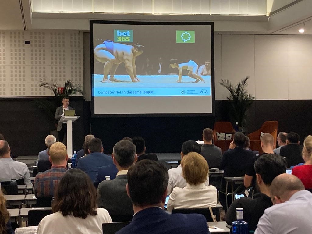 wla_org's tweet photo. Zoltán Horváth Sports Betting Director at Szerencsejáték Zrt. Hungary talks about points to consider when running a sportsbook
#marketenvironment #regulations #competitors #tipmixpropositioning during the WLA and @EuropeLotteries Sports Betting Seminar in Seville, Spain https://t.co/ajKEcU4Lli