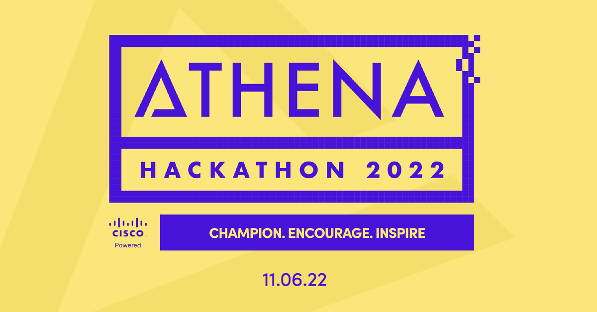 CiscoUKI's tweet photo. We’re proud to announce that we’re the official technology partner of @ShowcodeHQ’s #AthenaHack22 — A Virtual Hackathon helping shine the spotlight on some amazing women and non-binary people working in tech.

 #womenintech #nonbinaryintech #coding